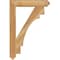 Ekena Millwork Merced Arts & Crafts Rough Sawn Bracket, Western Red Cedar, 4"W x 26"D x 38"H BKT04X26X38MRC03RWR - alternate 3